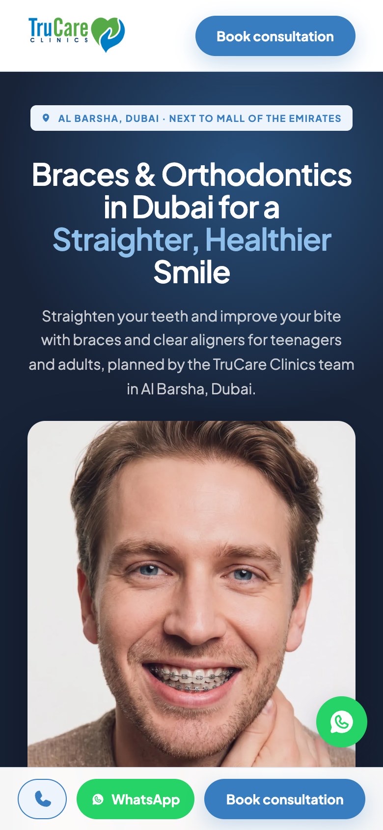 Braces and aligners landing page