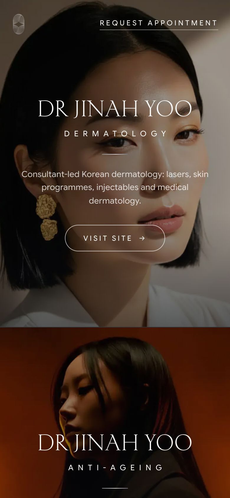 Home landing page on a phone