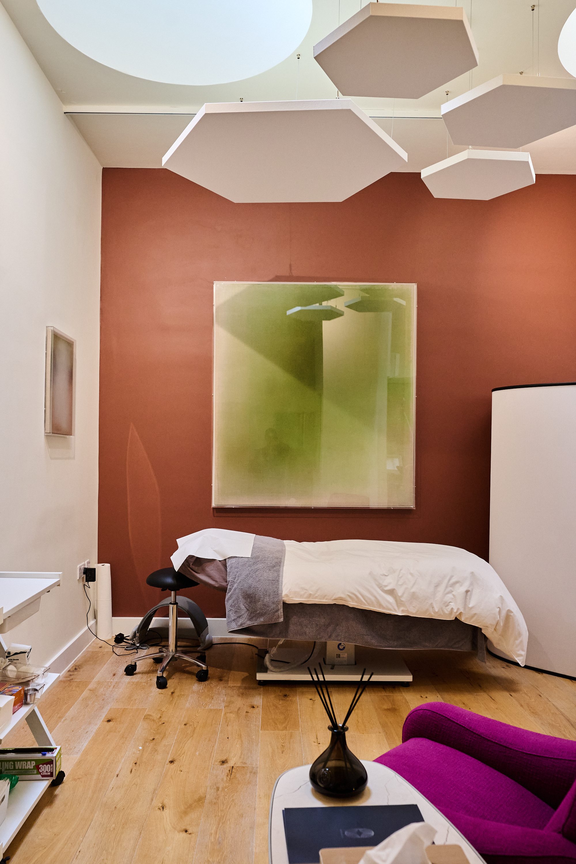 A treatment room at the clinic