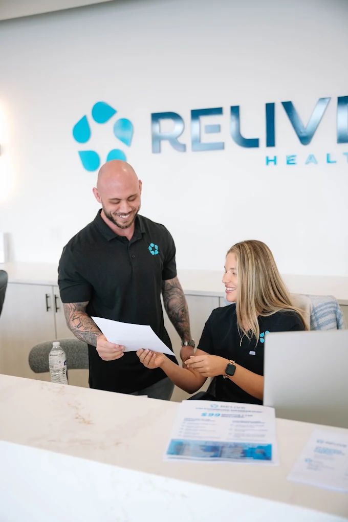 The Relive front desk